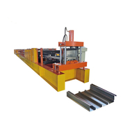 Machine de profilage de tôles pour la fabrication de plaques de plancher sur mesure, avec moteur Delta PLC et pompe à carreaux