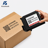 Imprimante jet d'encre portable intelligente Aisomark, mini-machine de codage manuelle à bouton-poussoir, nouvelle, pour date d'expiration, code de lot, code-barres, étiquettes