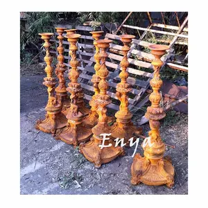 Metal Candlestick Angel Standing Large Cast Iron Candlestick Holders Stand Decorative Other Metal Candle Candle Stick Holders