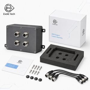 Boîtier de distribution d'alimentation personnalisé de précision IP65 avec 4 connecteurs circulaires M23, boîte de jonction en métal moulé sous pression - Product Image 6