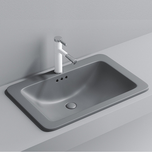 Lavabos encastrés évier moderne à la pointe de la technologie Cuve à linge poêle <span class=keywords><strong>en</strong></span> terra cuvette unique Navire <span class=keywords><strong>en</strong></span> marbre-grès au-dessus du comptoir - Product Image 2
