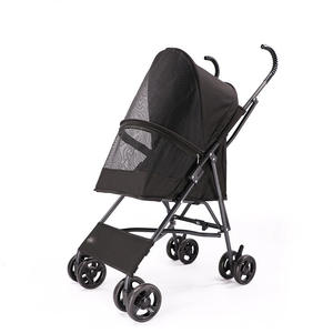 Carrito <span class=keywords><strong>Plegable</strong></span> de Hierro y Material PA para Perros y Gatos Pequeños y Medianos, Capacidad de 15 kg, Carrito de Transporte para Mascotas de 4 Ruedas, Instalación Gratuita - Product Image 5
