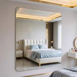 אריחי מראה אקרילי דבק עצמי קיר קליל מדבקות קיר קל לקישוט הבית - Product Image 2