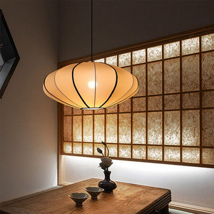 12 wát LED Đèn lồng đèn chùm vải Mặt dây chuyền treo đèn cho không khí trang trí phong cách hiện đại đèn chùm & đèn Mặt dây chuyền - Product Image 1