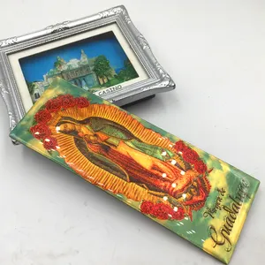 वर्जिन मैरी सोने की पन्नी epoxy फ्रिज चुंबक कैथोलिक विषय उपहार