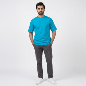 Camiseta de Manga Corta para Hombre, Nueva Tendencia Urbana 2026, Multicolor, Sólida, Transpirable, Tejido Agradable al Tacto, Ropa Casual - Product Image 1