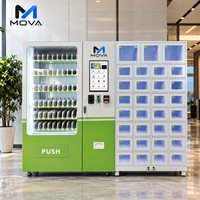 Distributeur automatique intelligent MOVA Combo avec écran tactile, armoire grillagée, paiement sans contact pour aéroports, centres commerciaux, vente en gros OEM