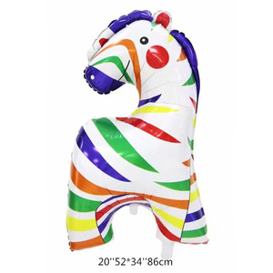 3 डी हैप्पी बर्थडे शेर सर्कस के साथ कार्निवल पार्टी की सजावट के लिए नकली गुब्बारे - Product Image 2