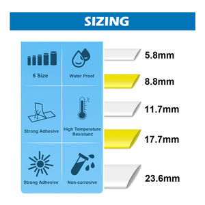 ShinColor 17.7mm HSe-641 HSe 641 Ruban d'étiquette de tube thermorétractable HSe641 Noir sur jaune Compatible pour l'étiquette de PT-D400 <span class=keywords><strong>Brother</strong></span> <span class=keywords><strong>P</strong></span>-<span class=keywords><strong>touch</strong></span> - Product Image 2