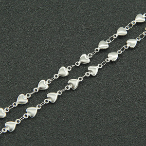 Collar con colgante de corazón de melocotón, cadena de acero inoxidable estilo hipster con letra, Tanjing - Product Image 4