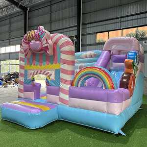 Combo de toboggan gonflable Girl Candy Bounce House Hpfburg <span class=keywords><strong>Chateau</strong></span> Gonflable Jumping Castle <span class=keywords><strong>Achat</strong></span> - Product Image 1