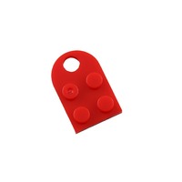 P493 Accessoires de bijoux en acrylique DIY, créatifs et faits à la main, avec briques cœur assemblables 2x2, pour colliers et porte-clés