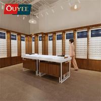 Comptoir de Présentation de Parfum Ouyee Moderne, Décoration de Magasin de Cosmétiques, Meuble Vitrine d'Usine en Verre avec Éclairage