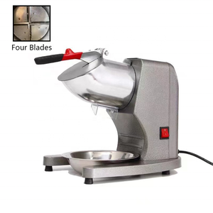 Envío a tiempo Afeitadora de hielo Aleación de aluminio 120 kg/h Trituradora de hielo Máquina Snowcone con 3 cuchillas - Product Image 4