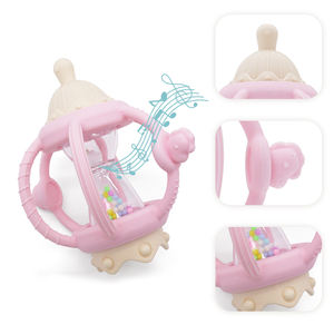 Alivio de la dentición personalizado bebé Montessori sensorial bebé dentición juguete aprendizaje desarrollo BPA libre silicona mordedores para bebés - Product Image 4