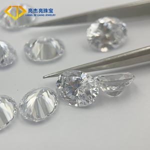 Ovale taglio alto lustro di dimensioni uniformi cubiche zirconio sfuso perle di pietra 3*5 a 8*10mm di colore bianco pietre sintetiche per gioielli - Product Image 4