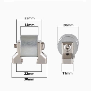 Polea de torsión cromada Dougie Wire Twist 20*14 con soporte para máquina de torsión 650, orificio fijo de 22 mm - Product Image 1