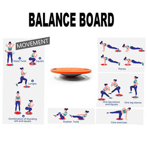 Tavola di equilibrio oscillante portatile con manico in superficie antiscivolo per allenamento Core Trainer fisioterapia Home Gym Stability Board - Product Image 2