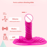 App-gesteuerter Vibrator für Erwachsene, Schmetterlingsförmige Tragbare Unterwäsche, Frauen-Stoßhose, Sexspielzeug zum Aufsitzen, Vibrator zum Aufsitzen und Fahren, Teleskop-Dildo