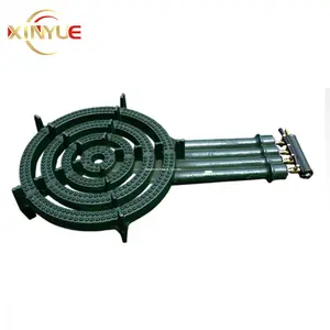 Certification Factory Price High Pressure 4 Burner Cast Iron Grate Gas Stove Ring Burners For Cooking