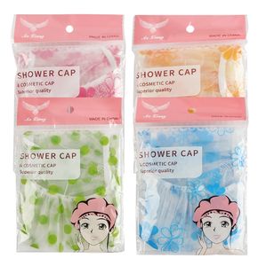 Women Luxury Cleaning Shower <b>Cap</b> Waterproof Wide Elastic Band Reusable Wave Point Accessories for <b>Swimming</b> - Product Image 4