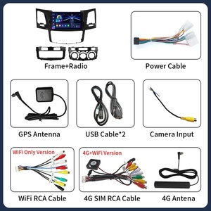 Radio Reproductor Multimedia para Auto Android 16 con Carplay para Fortuner Hilux <span class=keywords><strong>2005</strong></span>-2014, Navegación Estéreo, 4G WIFI, Unidad Principal con Voz AI - Product Image 6