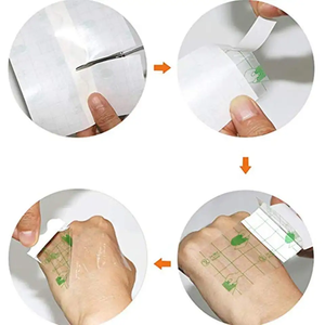 Cerotto Adesivo Trasparente Impermeabile per Fissaggio Medico, Rotolo di Pellicola in PU Traspirante 15cmx10m, Durata 3 Anni, per Tatuaggi - Product Image 5