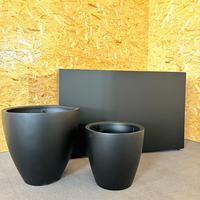 Grande jardinière en aluminium incurvé de qualité moderne Pots de fleurs et jardinières pour l'extérieur Jardin Rue Restaurant Café Utilisation