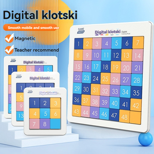 Sudoku magnetics khối kỹ thuật số siêu trượt Câu Đố cầm tay trò chơi du lịch gốc Câu Đố trượt khối trò chơi - Product Image 1