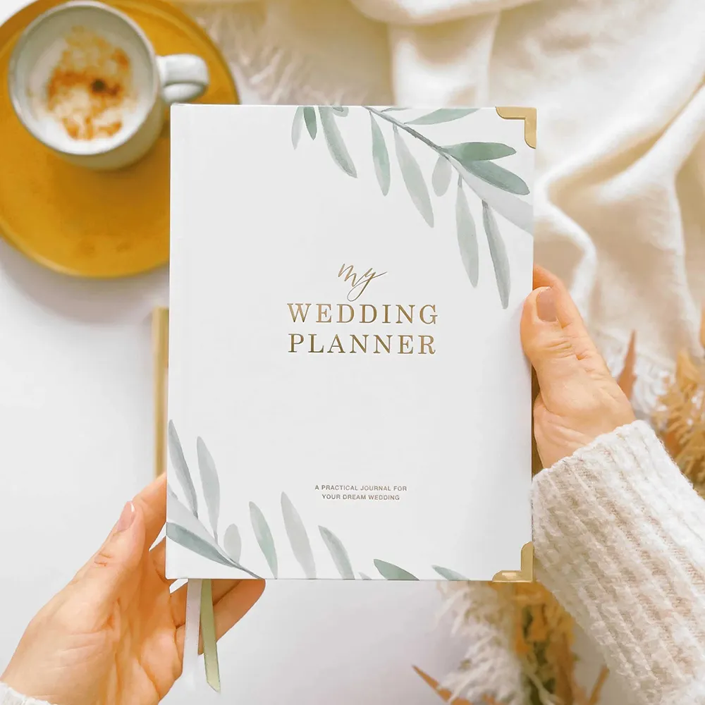 Wedding planner e organizzatori personalizzati con copertina rigida diario Planner libro diario wedding Notebook planner