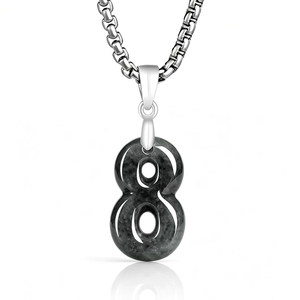 Colgante de Gallo con Números Arábigos de Jadeíta Natural Genuina de Grado A, Chapado en Oro sobre Plata S925, Regalo Budista - Product Image 3