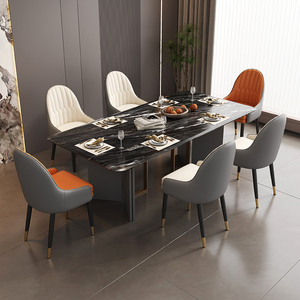 Bàn Ghế ăn Hiện Đại Kiểu Ý thiết kế tối giản sang trọng với tựa lưng bền cho gia đình hoặc khách sạn - Product Image 5