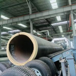 Nhà máy trực tiếp đúc sẵn trực tiếp chôn cách nhiệt API tuân thủ Polyurethane phun polyethylene vết thương ống thép trong kho - Product Image 1