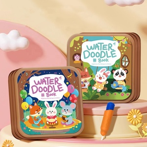 <span class=keywords><strong>Livre</strong></span> de peinture à l'eau Montessori, thèmes éducatifs, livres sensoriels, bloc de coloriage, apprentissage précoce, activité préscolaire - Product Image 4