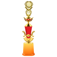 Trophées en plastique portables de Wenzhou, imprimés en typographie, design pyramidal, pour événements sportifs et cadeaux de bienvenue pour enfants