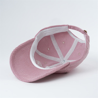 Sombreros de papá sin estructura de 6 paneles personalizados, sombreros de papá de pana para niños y adultos