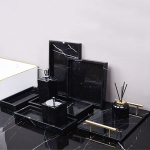 Ensembles d'accessoires de décoration de salle de bain : porte-brosse à dents, gobelet à brosse à dents, distributeur de savon, ensemble d'accessoires de salle de bain - Product Image 3