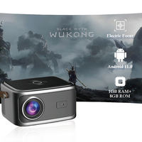 Vente flash, projecteur vidéo portable pas cher, 4k, projecteur intelligent pour la maison, mini projecteur Android, téléphone portable