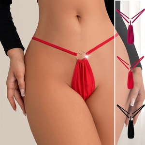 Slip da <span class=keywords><strong>Donna</strong></span> Stile Europeo e Americano, Tanga Sexy Tinta Unita, Mutandine a Vita Bassa <span class=keywords><strong>Mini</strong></span> - Product Image 1