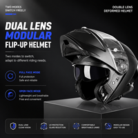 Casque de moto modulaire professionnel certifié DOT à double visière, en ABS, avec amortisseur EPS, pour course tout-terrain, rallye et karting