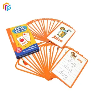 Custom Brand Kids Educational Playing Cards Printing English Card Game Learning Flash Cards