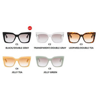 Gafas de Moda con Marco Grande Estilo Ojo de Gato, Retro, con Personalidad, para Mujer