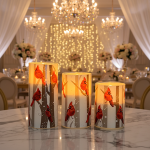 Set di 3 Candele LED PILLA in Plastica con Telecomando per Matrimoni, Compleanni, Feste, Natale e Decorazioni Domestiche - Product Image 5