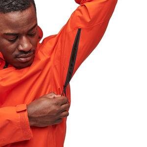 Vente en gros personnalisée Vêtements imperméables d'extérieur de qualité supérieure <span class=keywords><strong>Veste</strong></span> de pluie extensible pour hommes OEM - Product Image 4