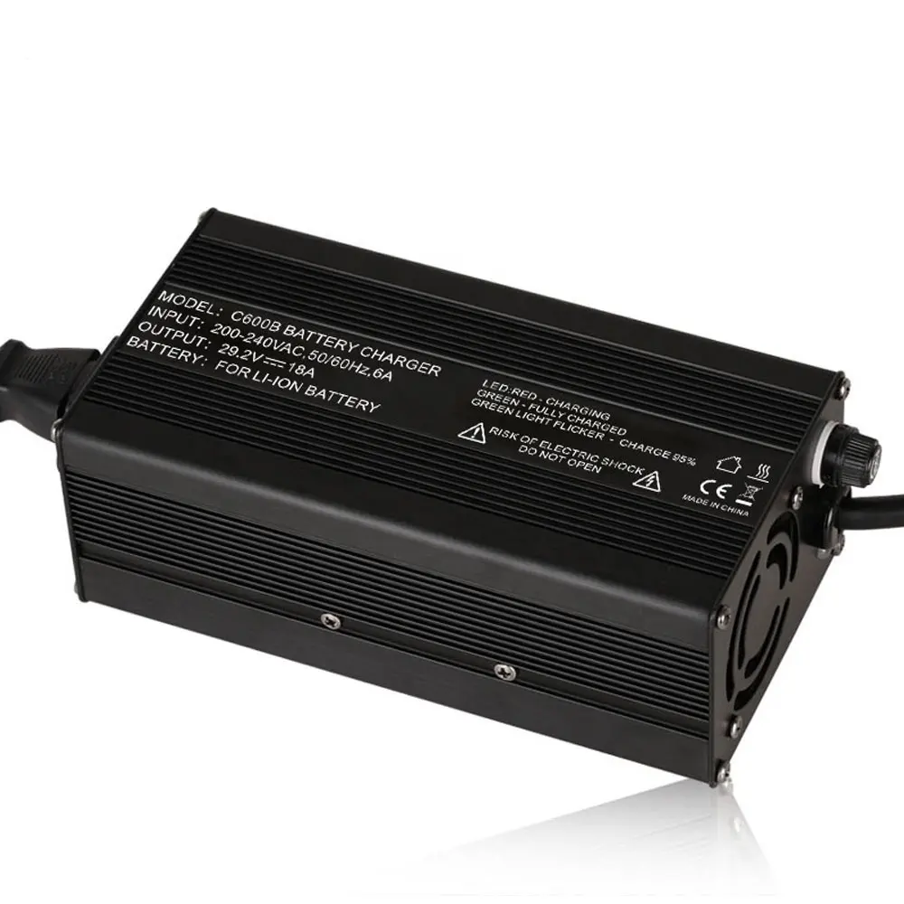 25.2v 6s 18a lithium battery charger 24V 18A agv car battery charger 600w lifepo4 ebike battery charger