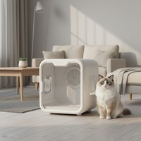Séchoir à poils d'animaux intelligent à commande numérique, grande capacité, 220V, séchage rapide domestique, vitesse du vent constante