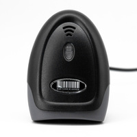 Escáner de Códigos de Barras Láser, Lector de Códigos de Barras 1D 2D QR, Escáner de Códigos de Barras Portátil con USB en Stock, Color Negro