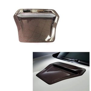 Prise d'air de capot en fibre de carbone pour <span class=keywords><strong>Honda</strong></span> <span class=keywords><strong>Civic</strong></span> Type <span class=keywords><strong>R</strong></span> <span class=keywords><strong>FK8</strong></span> 2017-2021, accessoires de couvercle de conduit d'air du capot moteur - Product Image 1