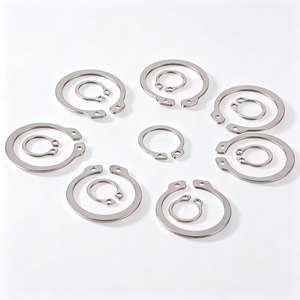 Vente en gros de circlips extérieurs en acier inoxydable de type A, toutes tailles disponibles - Product Image 1