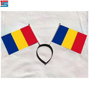 Wholesale 2024 Football Events Headband <b>Flag</b> 14*21cm Polyester for Sport Fans Head Decoration - Product Image 1